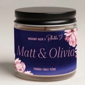 Świeca sojowa 60ml "Matt & Olivia"